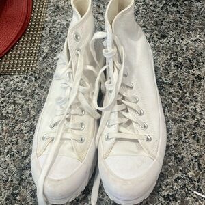 Platform white converse